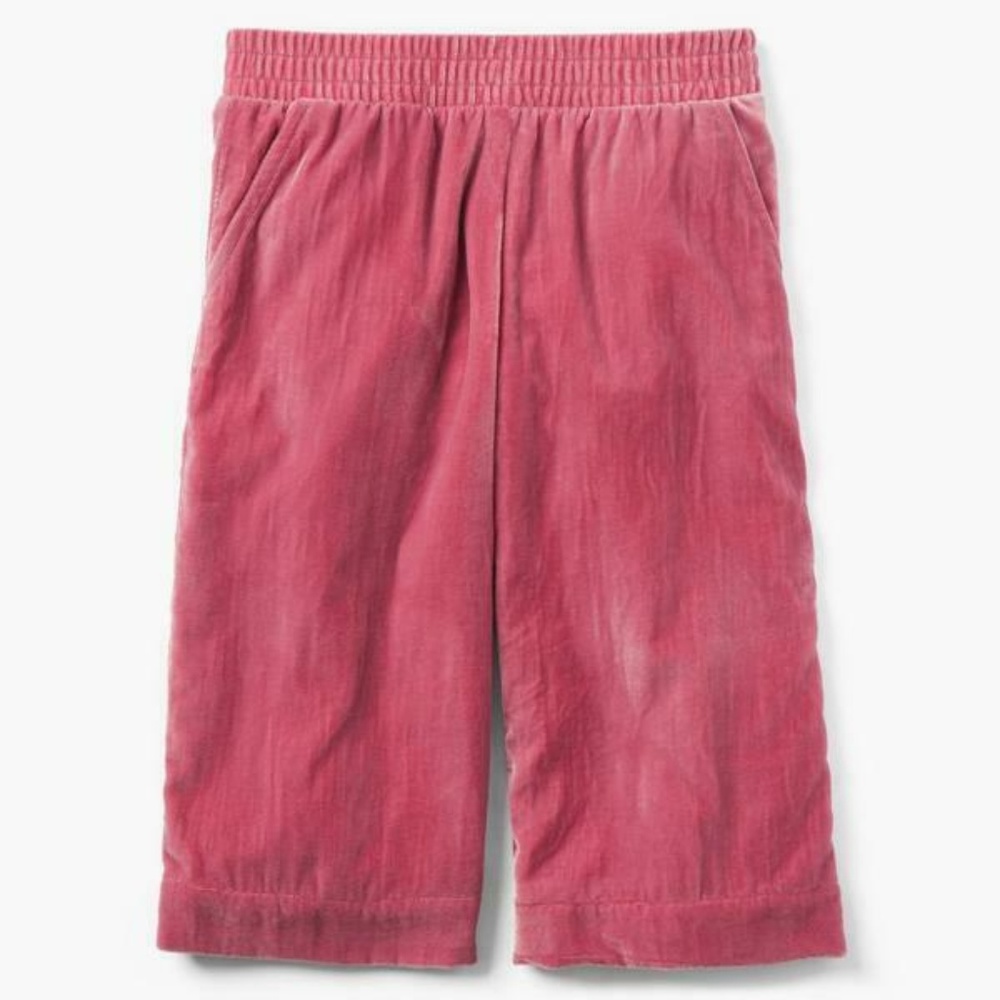 Gymboree Girls Velvet Culottes pants Dusty Rose - Picture 1 of 4